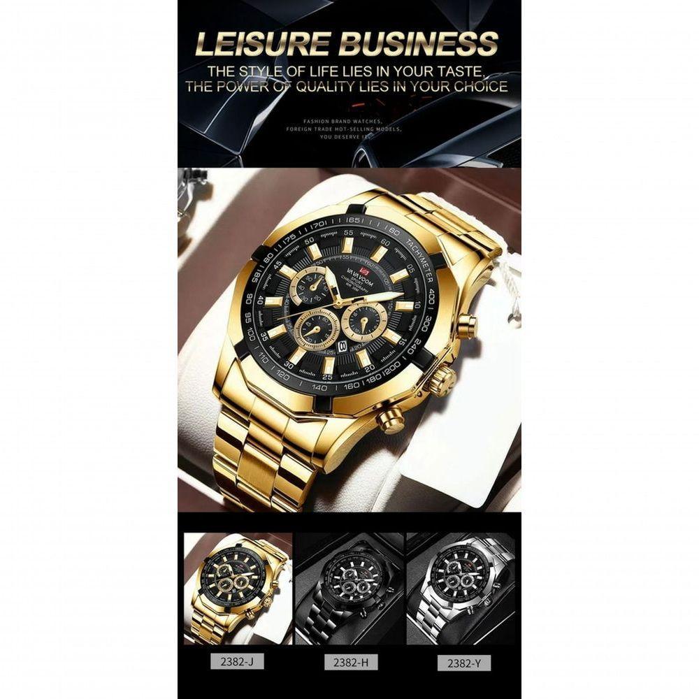 Relógio Masculino Va Va Voom 2382 À Prova D'Água Prata - 10