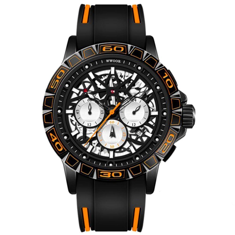 Relógio Masculino De Pulseira De Silicone A Prova D`Água - 1