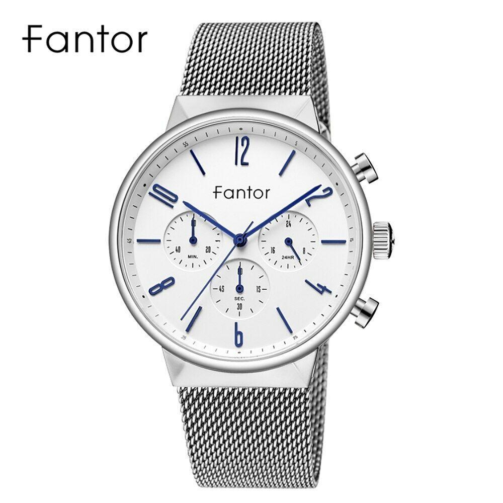 Relógio Masculino Fantor Wf1016g à Prova D'água Prata - 1