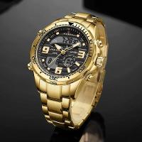 Relógio Masculino Lige 0007 à Prova D'água Preto - 4