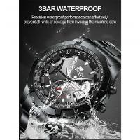 Relógio Masculino Va Va Voom Va-238 Aço Inoxidável À Prova D'Água Amarelo - 11