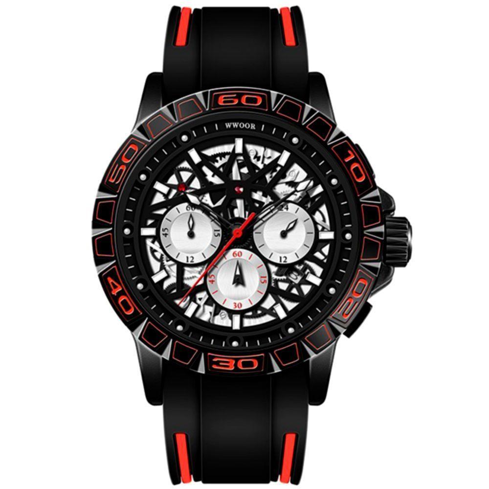 Relógio Masculino De Pulseira De Silicone A Prova D`Água - 1