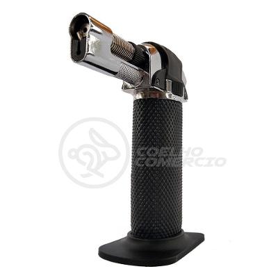 Maçarico Culinario Gourmet Portátil Gás Butano Recarregável