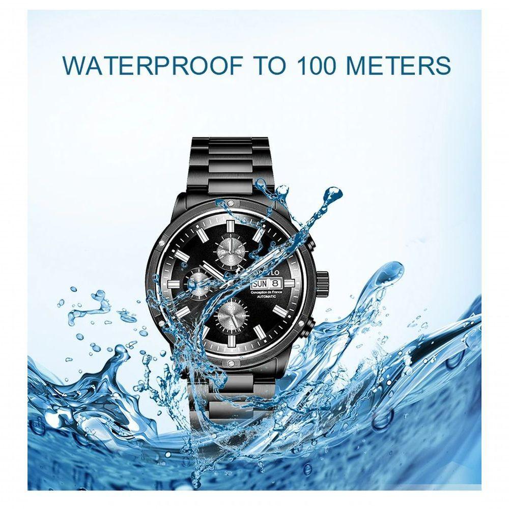 Relógio Masculino Reef Tiger Cm à Prova D'água Azul Escuro - 2