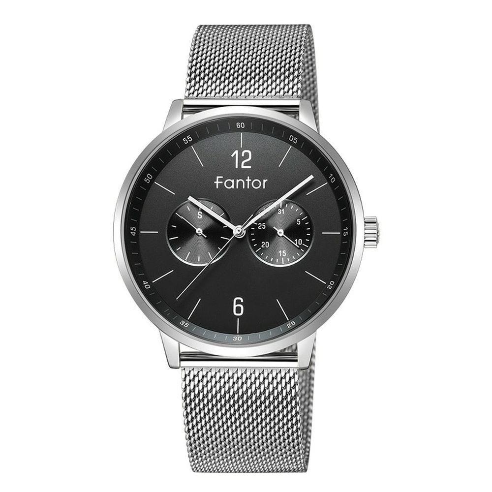 Relógio Masculino Fantor Wf1017g à Prova D'água Prata - 1