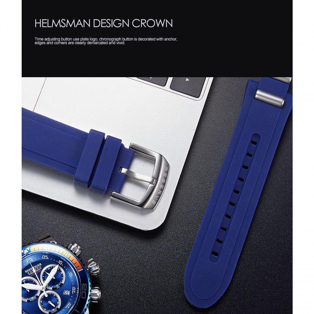 Relógio Masculino Reef Tiger Rga3168-bbb à Prova D'água Prata - 3