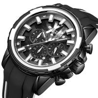 Relógio Masculino Com Pulseira De Silicone Data Automática - 5