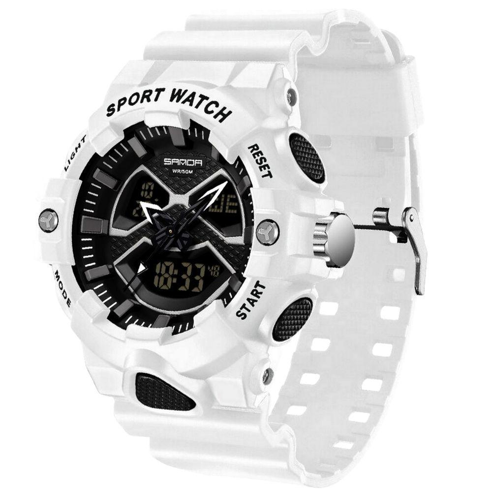 Relógio Pulso Masculino Led Digital Duplo A Prova Dágua - 1