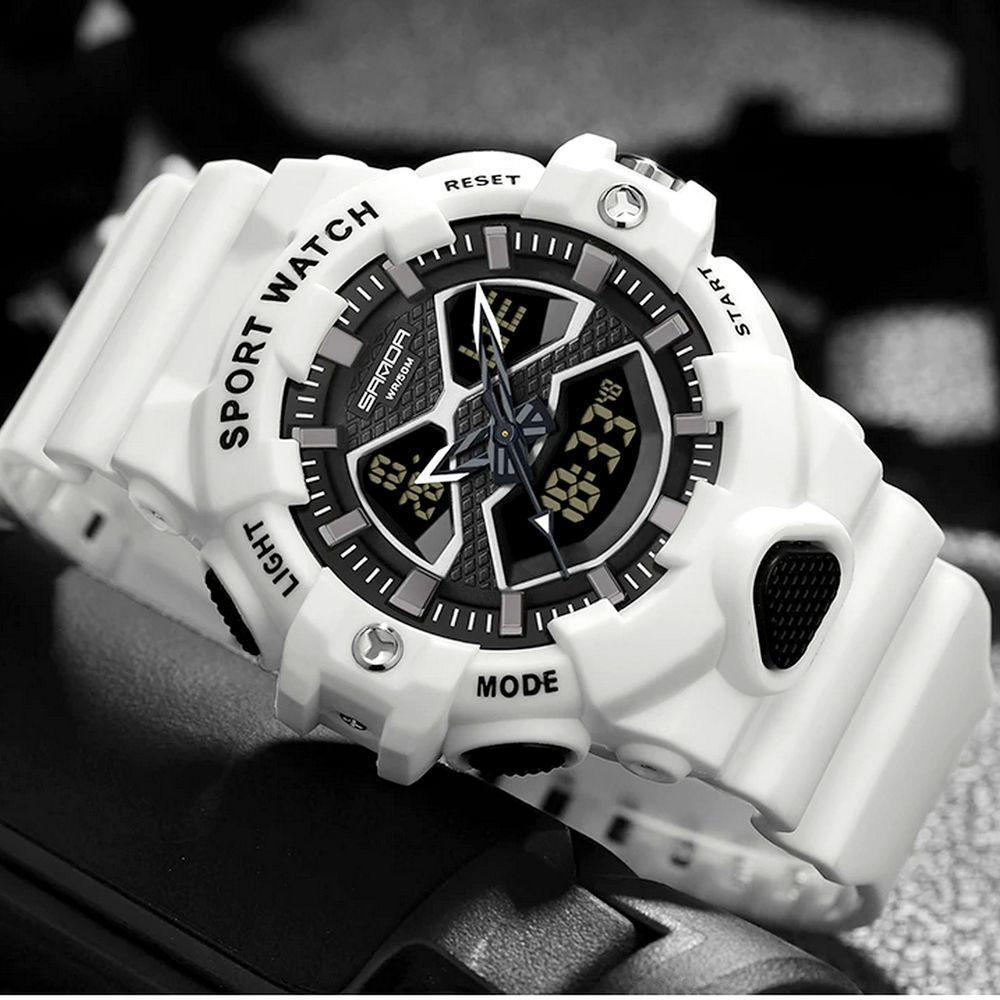 Relógio Pulso Masculino Led Digital Duplo A Prova Dágua - 2