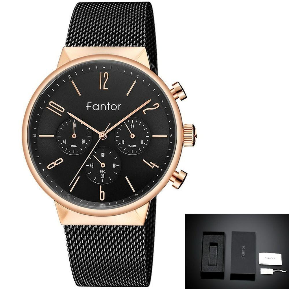Relógio Masculino Fantor Wf1016g à Prova D'água Ouro - 1