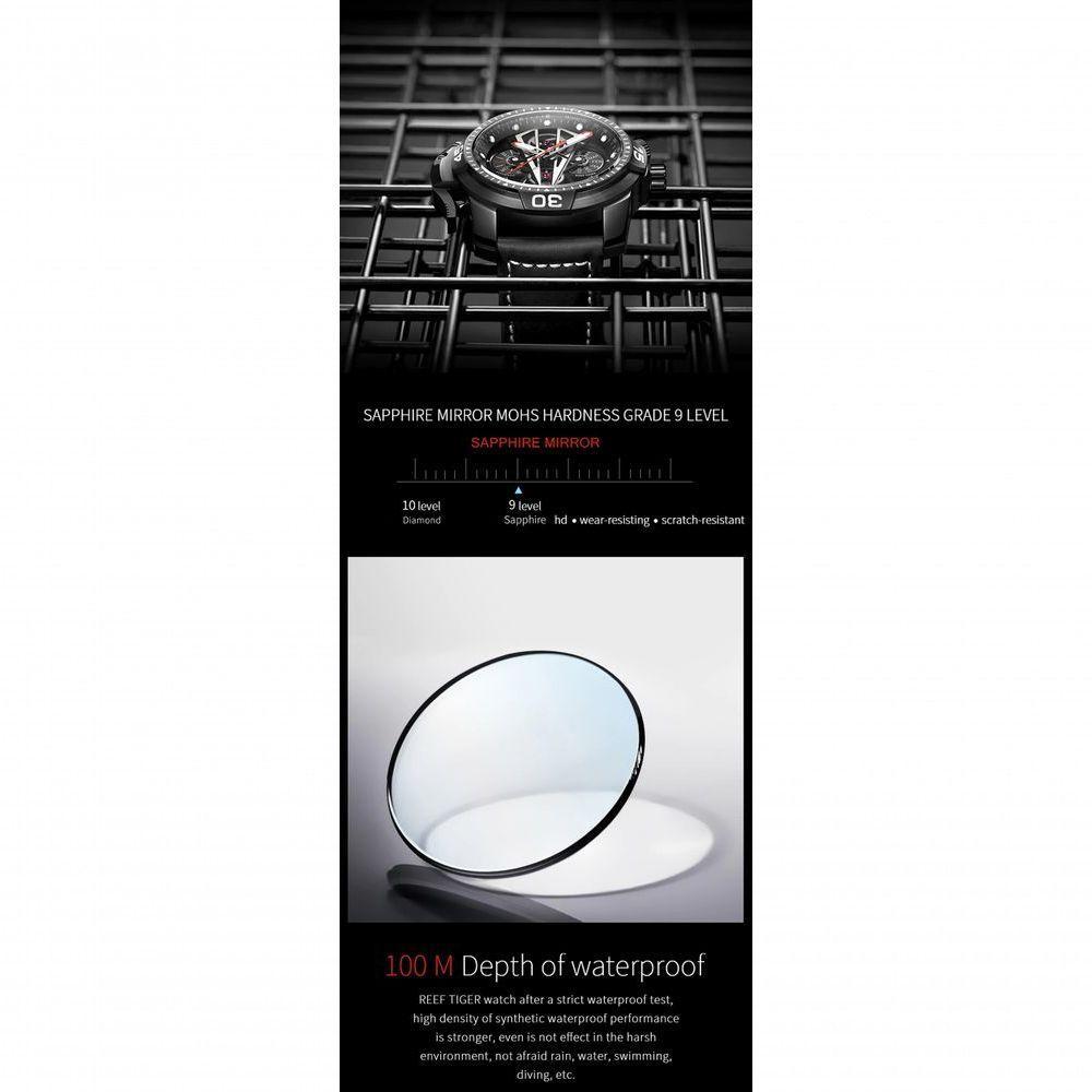 Relógio Masculino Reef Tiger Rga3591-yby à Prova D'água Cinza - 2