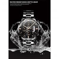 Relógio Masculino Aço Inoxidavel Va Va Voom Va-214 À Prova D'Água Preto - 10