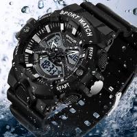 Relógio Pulso Masculino Led Digital Duplo A Prova Dágua - 3