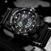 Relógio Pulso Masculino Led Digital Duplo A Prova Dágua - 4