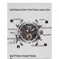 Relógio Masculino Reef Tiger Rga3532-ybyo à Prova D'água Cinza - 3