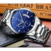 Relógio Masculino Aço Inoxidavel Va Va Voom Va-214 À Prova D'Água Azul - 3