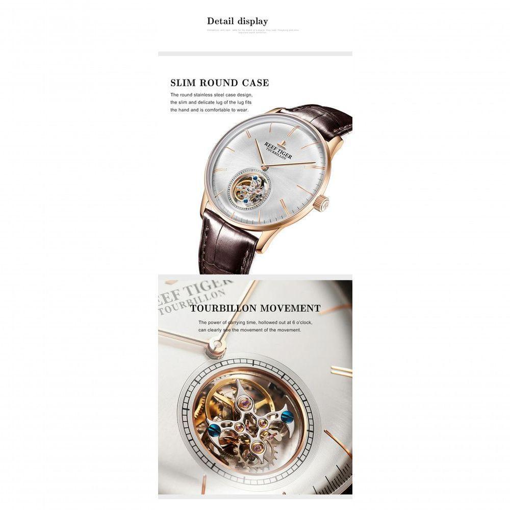 Relógio Masculino Reef Tiger Rga1930-pbs à Prova D'água Azul - 2