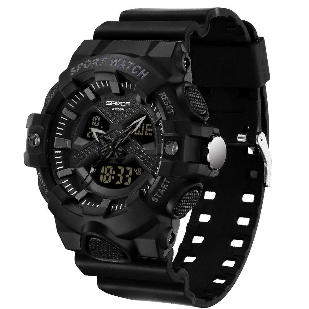 Relógio Pulso Masculino Led Digital Duplo A Prova Dágua - 1