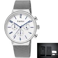 Relógio Masculino Fantor Wf1016g à Prova D'água Prata - 1