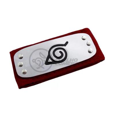 Bandana Vermelho Naruto Aldeia Vila Oculta Folha Ninja Anime
