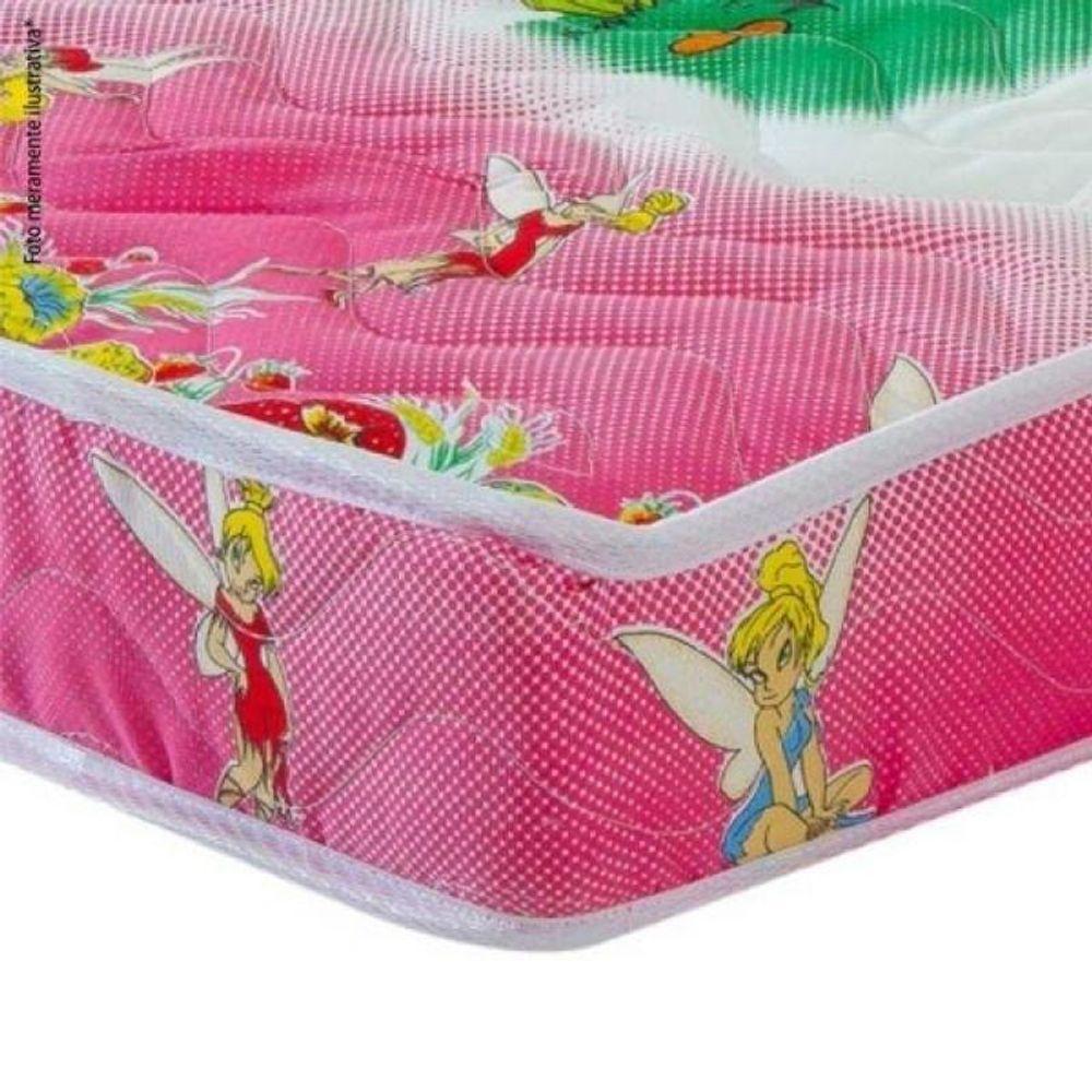 Colchão Berço 1 Lado Plastificado D18 60x12x130 Fadas - 3