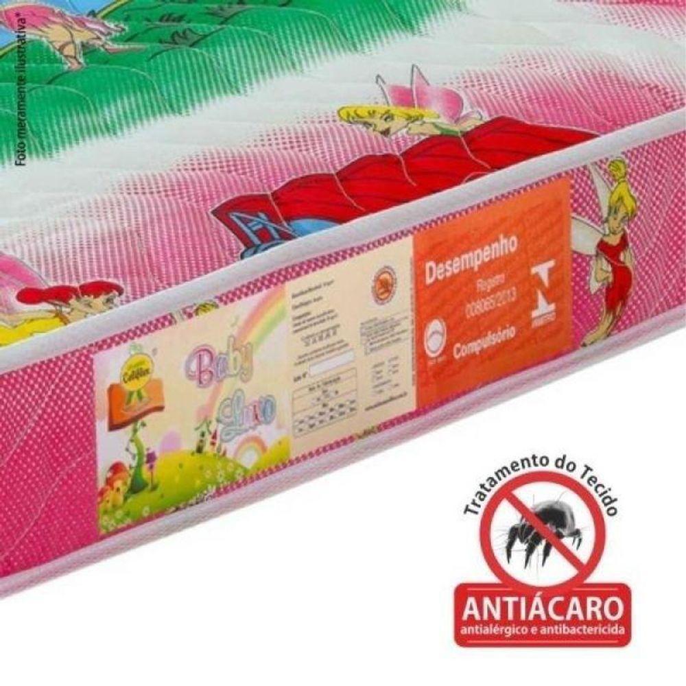 Colchão Berço 1 Lado Plastificado D18 70x12x130 Fadas - 2