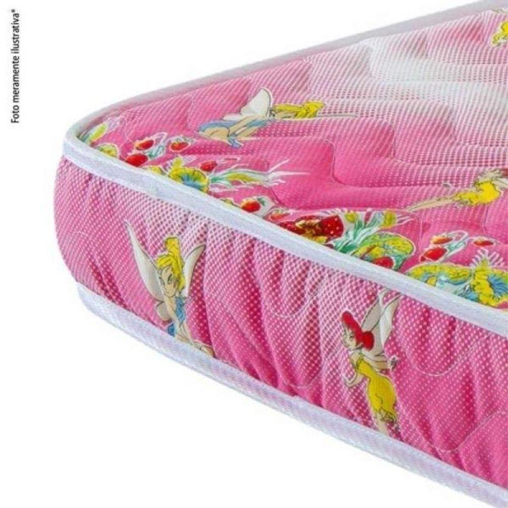 Colchão Berço 1 Lado Plastificado D18 70x12x130 Fadas - 4