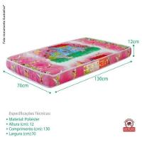 Colchão Berço 1 Lado Plastificado D18 70x12x130 Fadas - 8