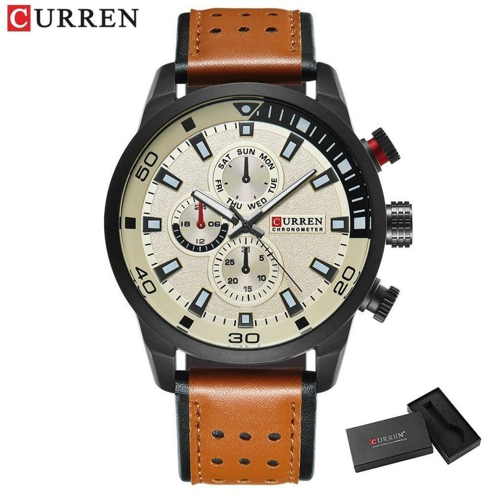 Relógio Masculino Curren 8250 À Prova D'Água Preto - 1