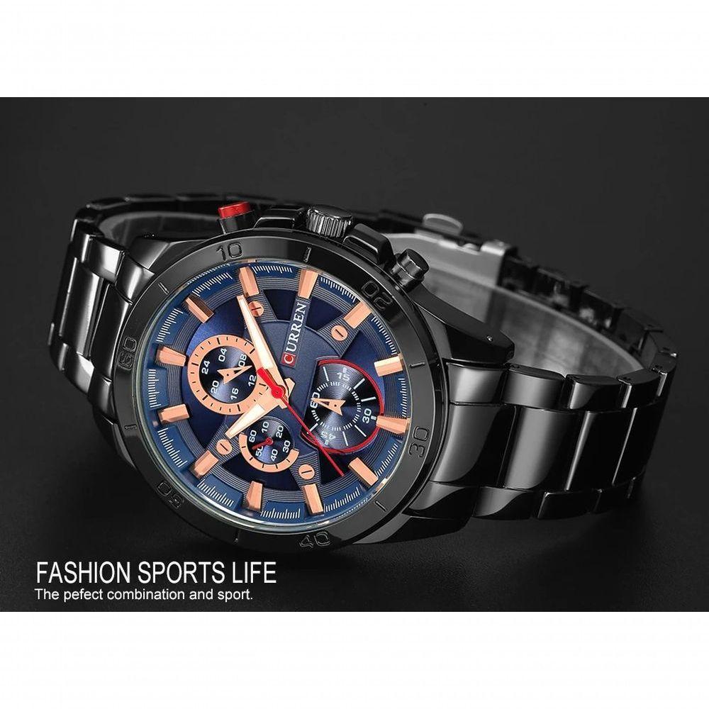 Relógio Masculino Curren 8275 À Prova D'Água Cinza - 2