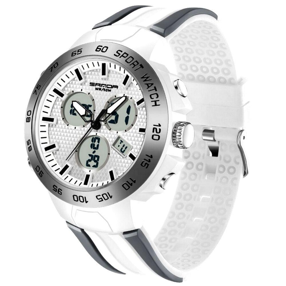 Relógio Pulso Digital Masculino Display Duplo A Prova D`Água - 1