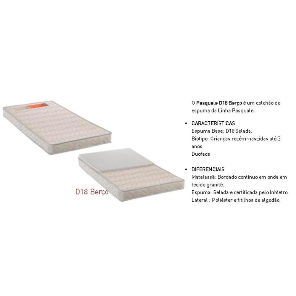 Colchão p/Berço D18 Pasquale Rampa Anti-Refluxo Infantil - 70x150x10 - Paropas - 5