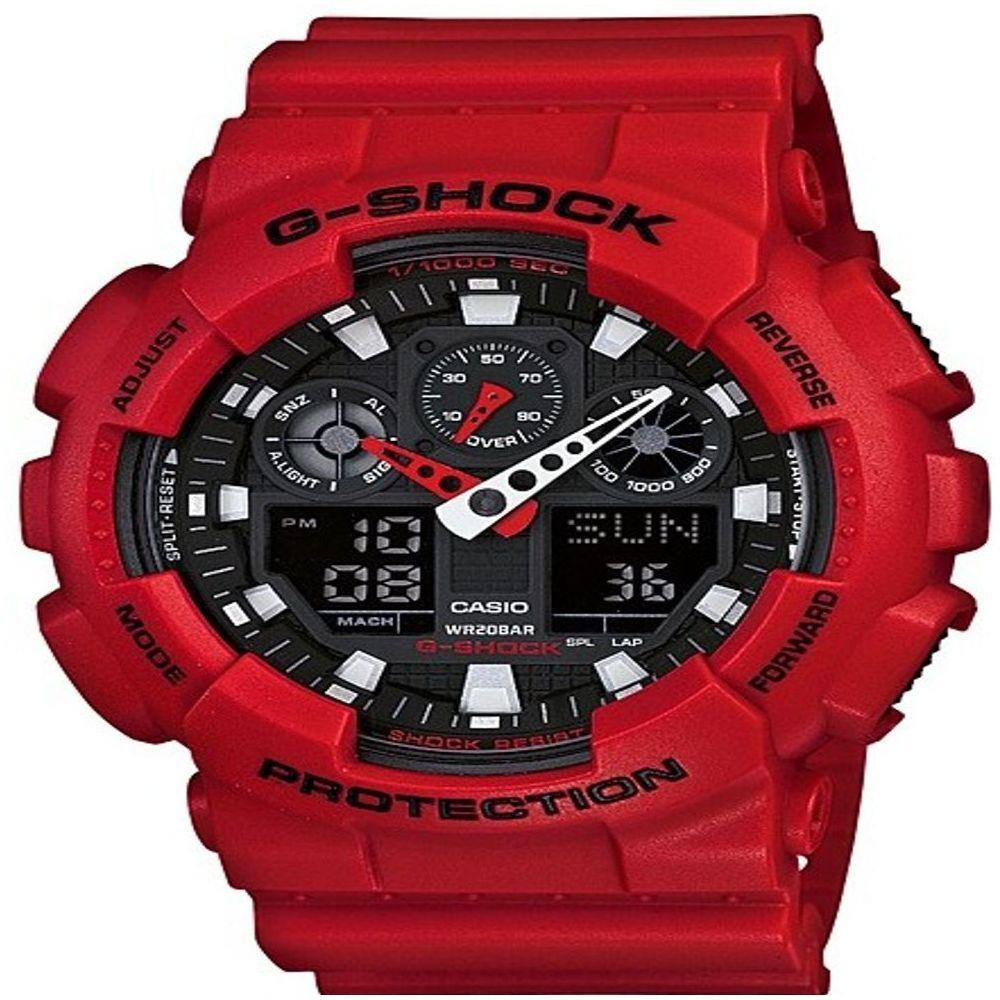 Relógio Casio G-shock Ga-100b-4adr Vermelho Masculino - 1