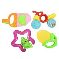 Conjunto Brinquedo Chocalho E Mordedor Infantil 4 Peças - 1