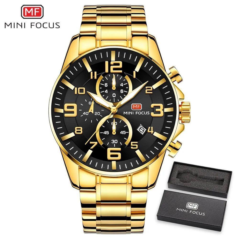 Relógio Masculino Mini Focus Mf0278g à Prova D'água Preto - 1