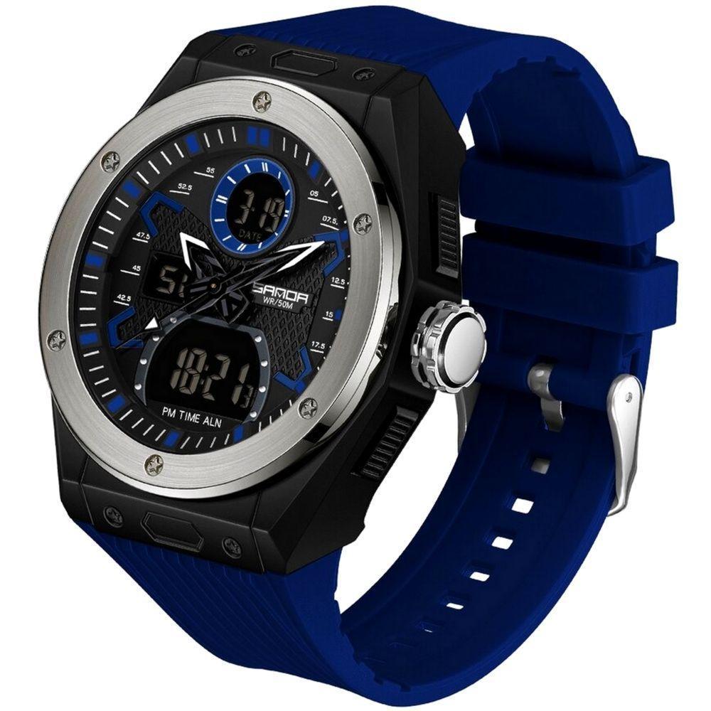 Relógio Masculino Dupla Exibição Digital A Prova D`Água - 1