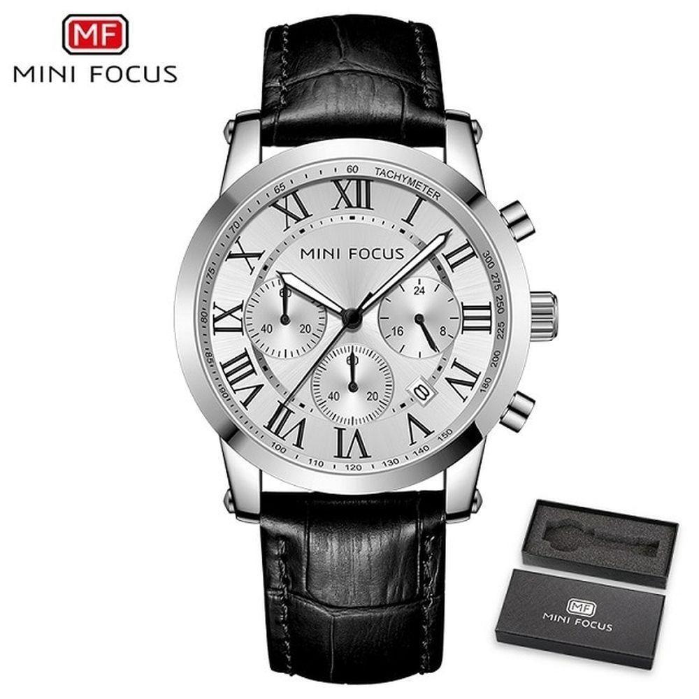 Relógio Masculino Mini Focus Mf0415g à Prova D'água Prata - 1