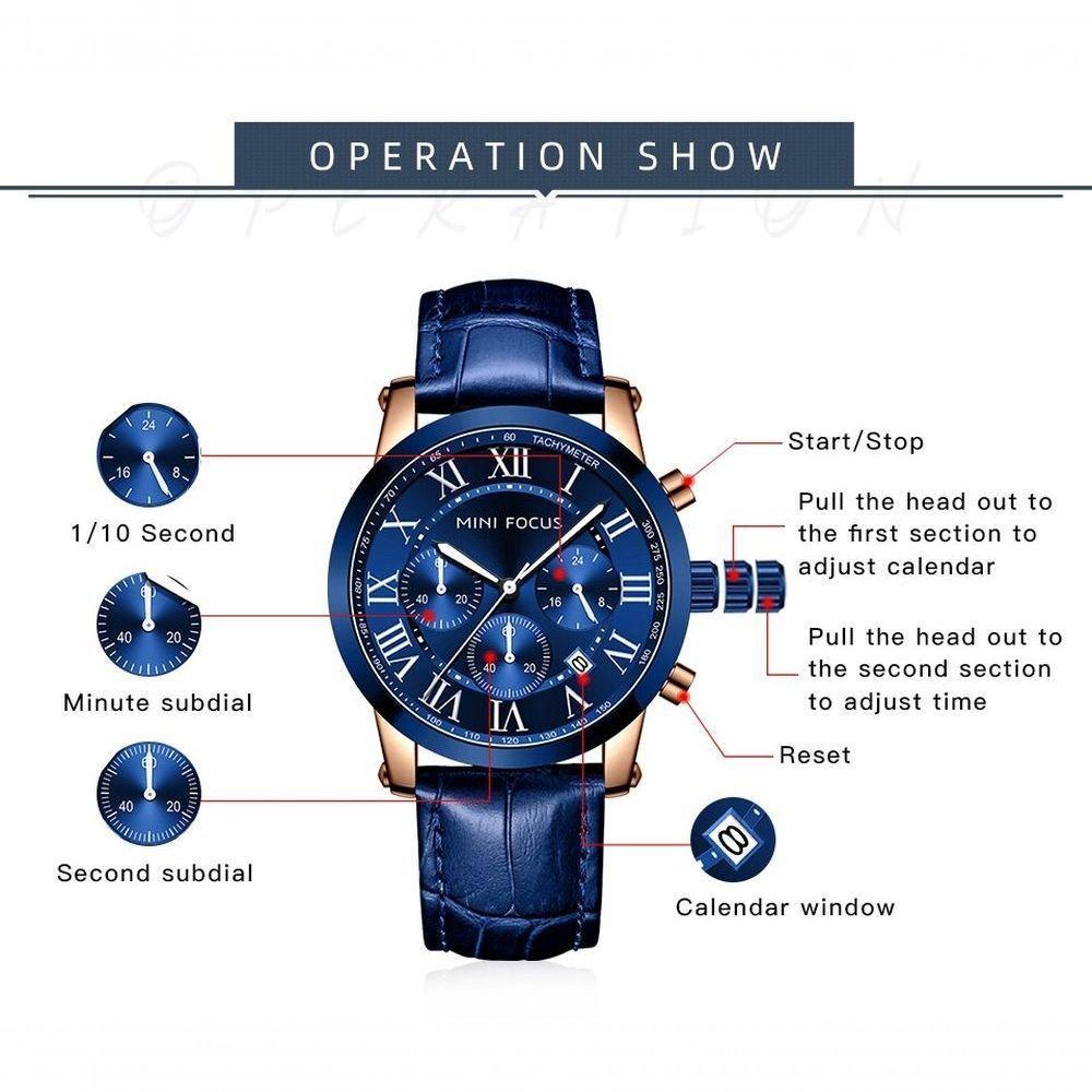 Relógio Masculino Mini Focus Mf0415g à Prova D'água Prata - 2