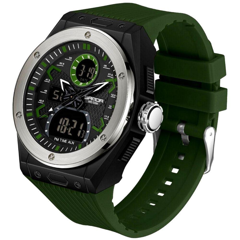 Relógio Masculino Dupla Exibição Digital A Prova D`Água - 1