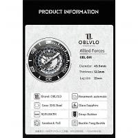 Relógio Masculino Reef Tiger Obl-bm à Prova D'água Preto - 2