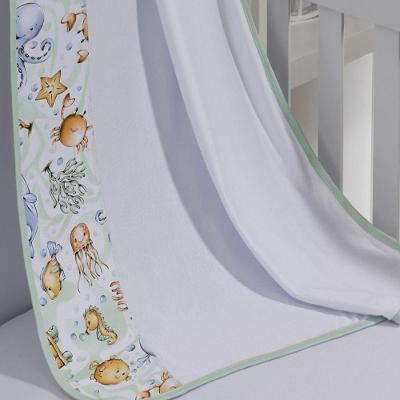 Cueiro Simples Tecebem Baby Olga Malha Estampado Kinder Verde