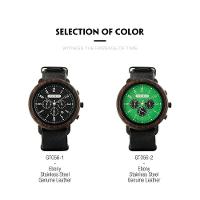 Relógio Masculino Aço Inoxidável Bobo Bird T56 À Prova D'Água Preto Sim - 3