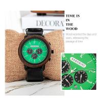 Relógio Masculino Aço Inoxidável Bobo Bird T56 À Prova D'Água Preto Sim