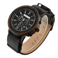 Relógio Masculino Aço Inoxidável Bobo Bird T56 À Prova D'Água Preto Sim - 9