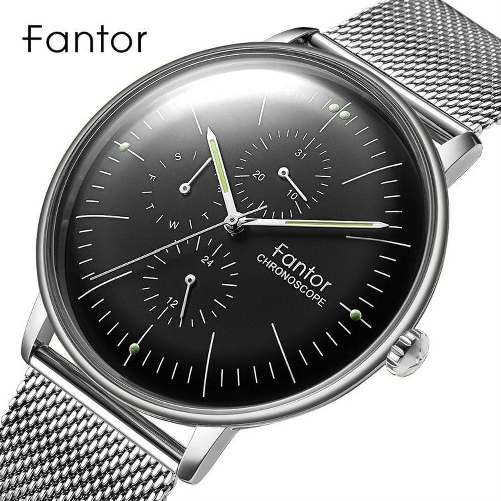 Relógio Masculino Fantor Wf1004g à Prova D'água Preto - 1