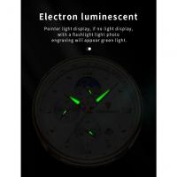 Relógio Masculino Lige 8951 à Prova D'água Ouro Azul