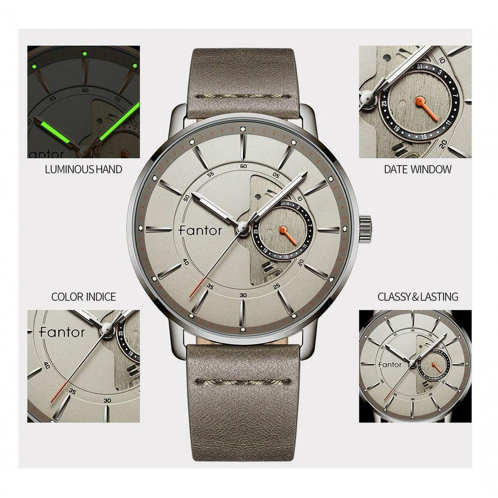 Relógio Masculino Fantor Wf1031g à Prova D'água Cinza - 3