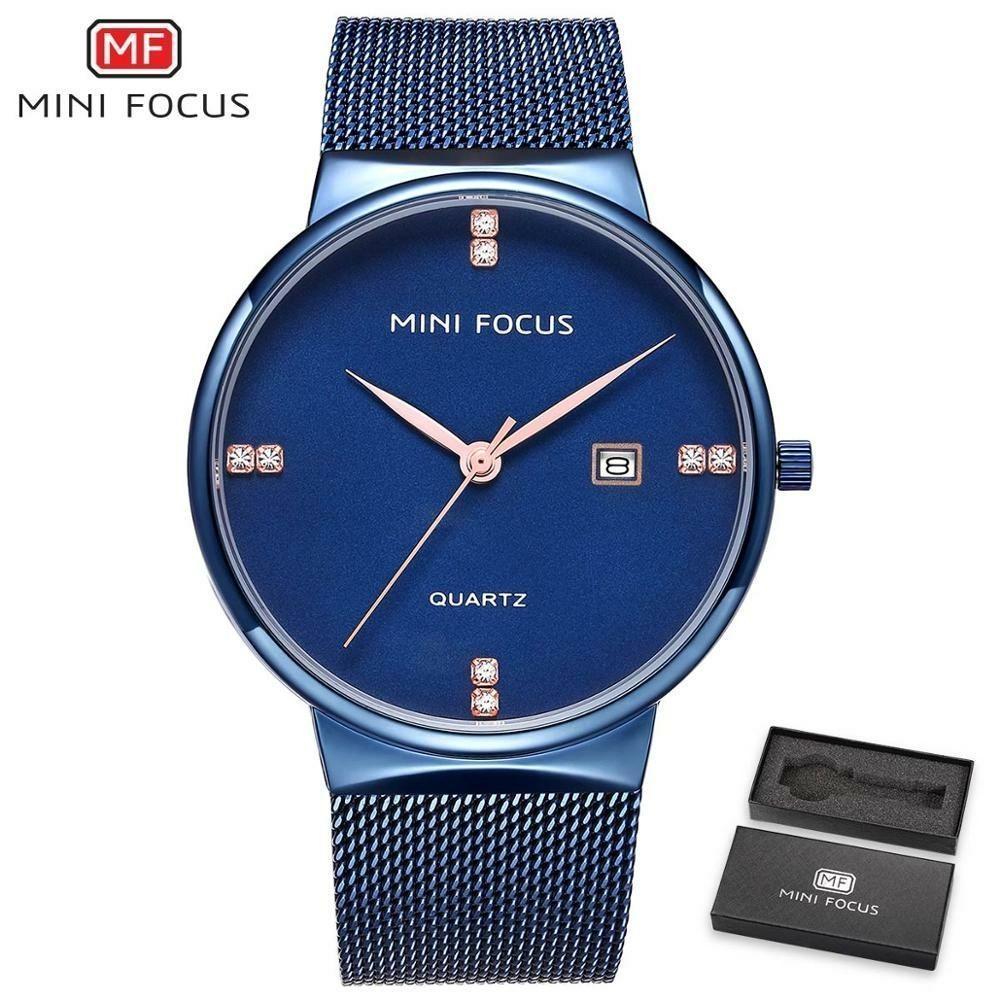 Relógio Masculino Mini Focus Mf0181g à Prova D'água Azul - 1
