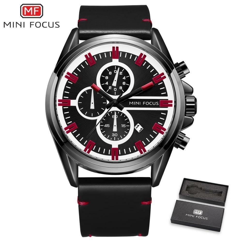 Relógio Masculino Mini Focus Mf0130g à Prova D'água Vermelho - 1