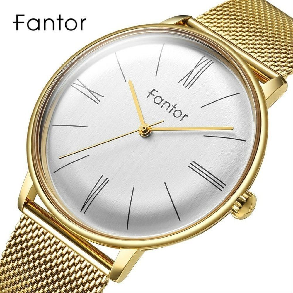 Relógio Masculino Fantor Wf1002g à Prova D'água Ouro - 1